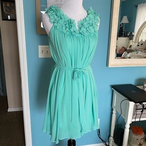 Adorable seafoam mini chiffon dress. Size US Med.